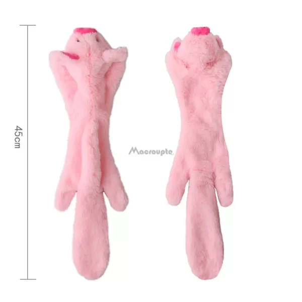 Plush Squeaky Dog Chew Toy – Cute Wolf, Rabbit & Squirrel Animal Whistling Toy - Image 5
