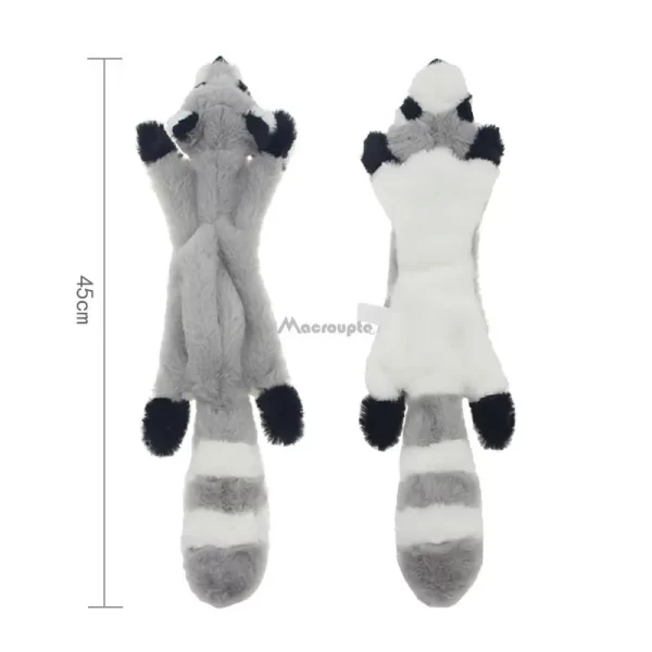 Plush Squeaky Dog Chew Toy – Cute Wolf, Rabbit & Squirrel Animal Whistling Toy - Image 2