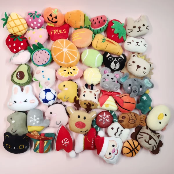 Plush Catnip Toy Set – Soft Chew Toys with Catmint for Kittens & Cats - Image 3