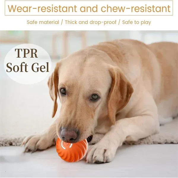 Smart Interactive Dog Toy Ball – USB Rechargeable Automatic Moving & Bouncing Pet Toy - Image 4