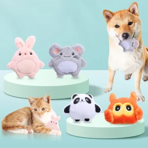 Interactive Plush Catnip Mouse Toy – Soft & Fun Sound Paper Chew Toy for Kittens