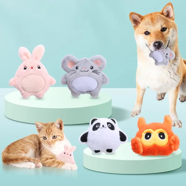 Interactive Plush Catnip Mouse Toy – Soft & Fun Sound Paper Chew Toy for Kittens