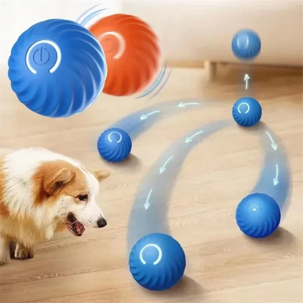 Smart Interactive Dog Toy Ball – USB Rechargeable Automatic Moving & Bouncing Pet Toy
