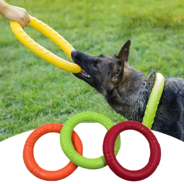 Durable Dog Training Ring – Interactive Floating Puller Toy for Active & Aggressive Chewers - Image 2