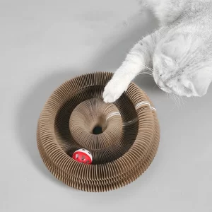 Extendable Cat Scratch Board – Durable Claw Grinding Toy with Bell & Climbing Frame