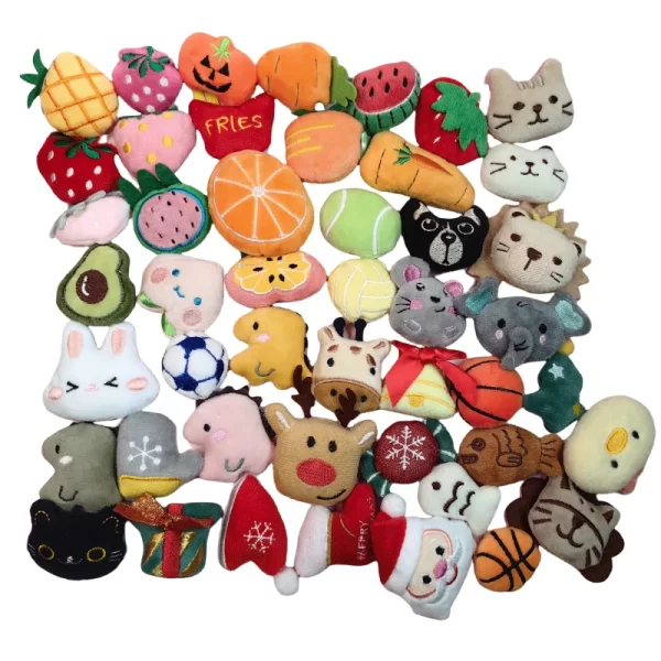 Plush Catnip Toy Set – Soft Chew Toys with Catmint for Kittens & Cats - Image 4