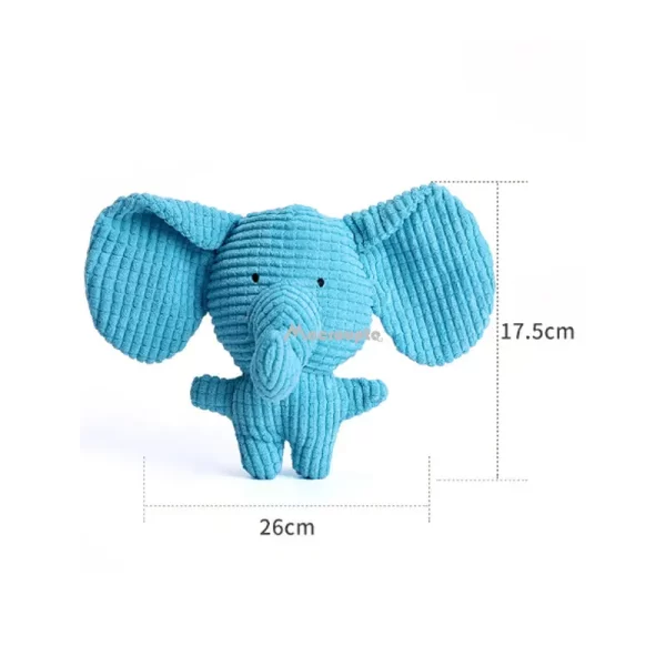 Plush Squeaky Dog Chew Toy – Cute Wolf, Rabbit & Squirrel Animal Whistling Toy - Image 6