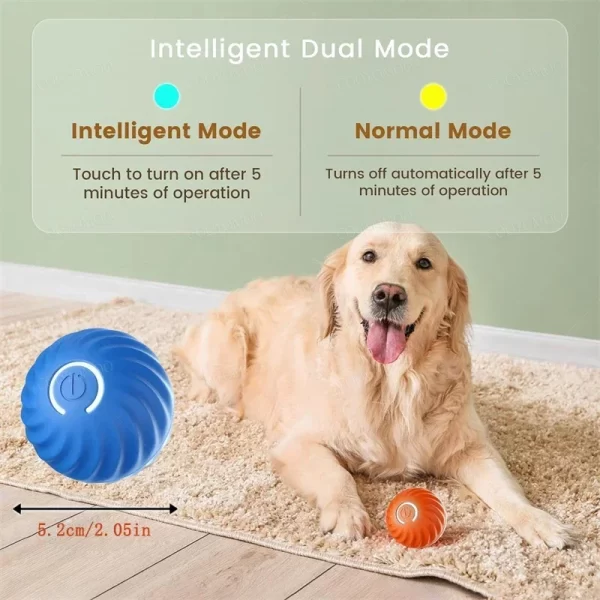 Smart Interactive Dog Toy Ball – USB Rechargeable Automatic Moving & Bouncing Pet Toy - Image 5