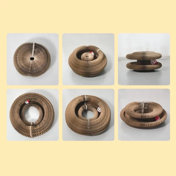 Extendable Cat Scratch Board – Durable Claw Grinding Toy with Bell & Climbing Frame - Image 6